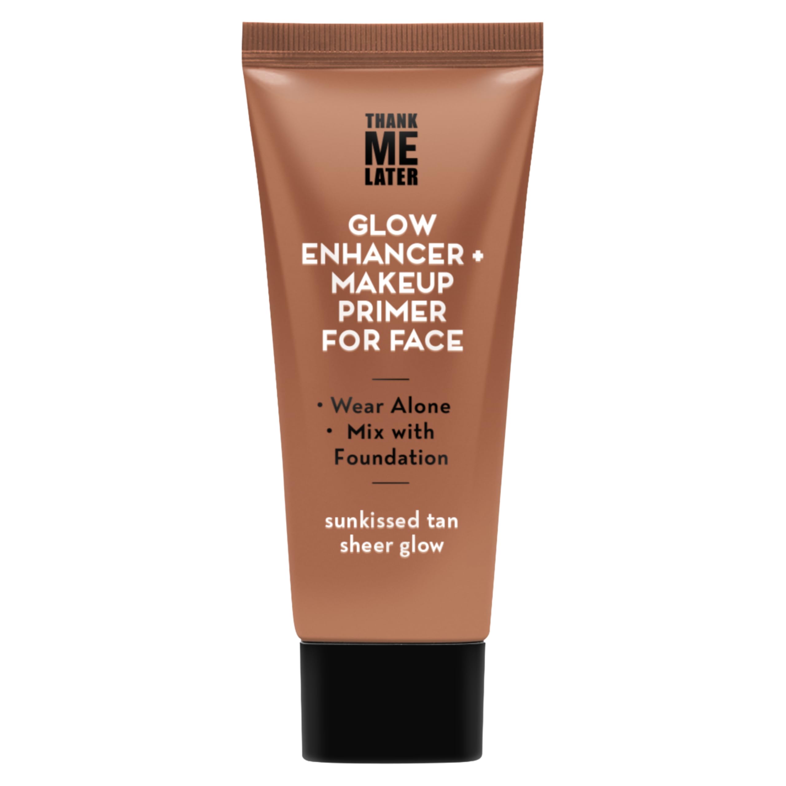 Elizabeth Mott Thank Me Later Glow Enhancer packaging for premium hydration.