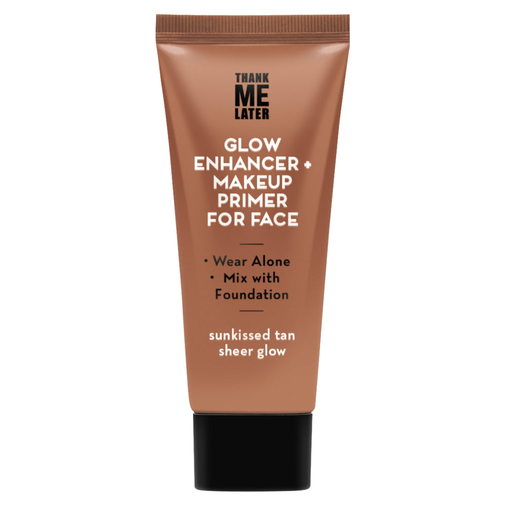 Elizabeth Mott Thank Me Later Glow Enhancer packaging for premium hydration.
