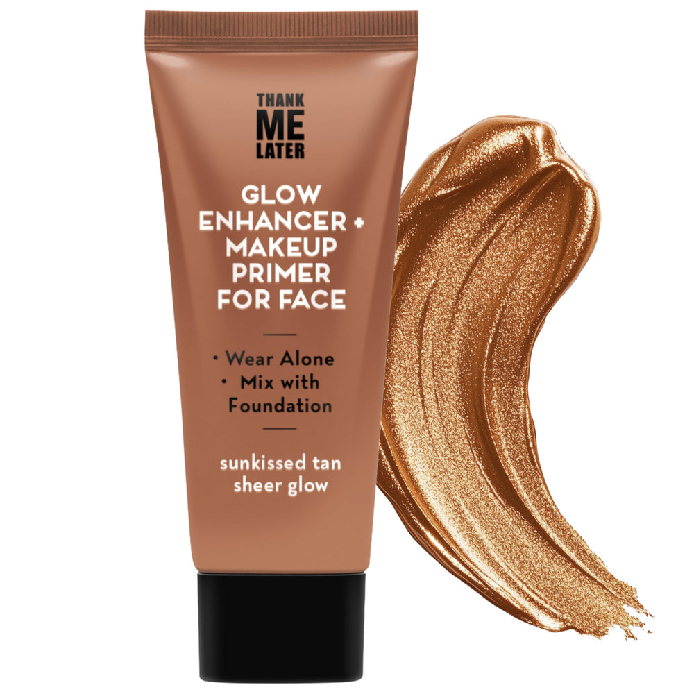 Elizabeth Mott glow enhancer swatch on skin reveals natural radiance.