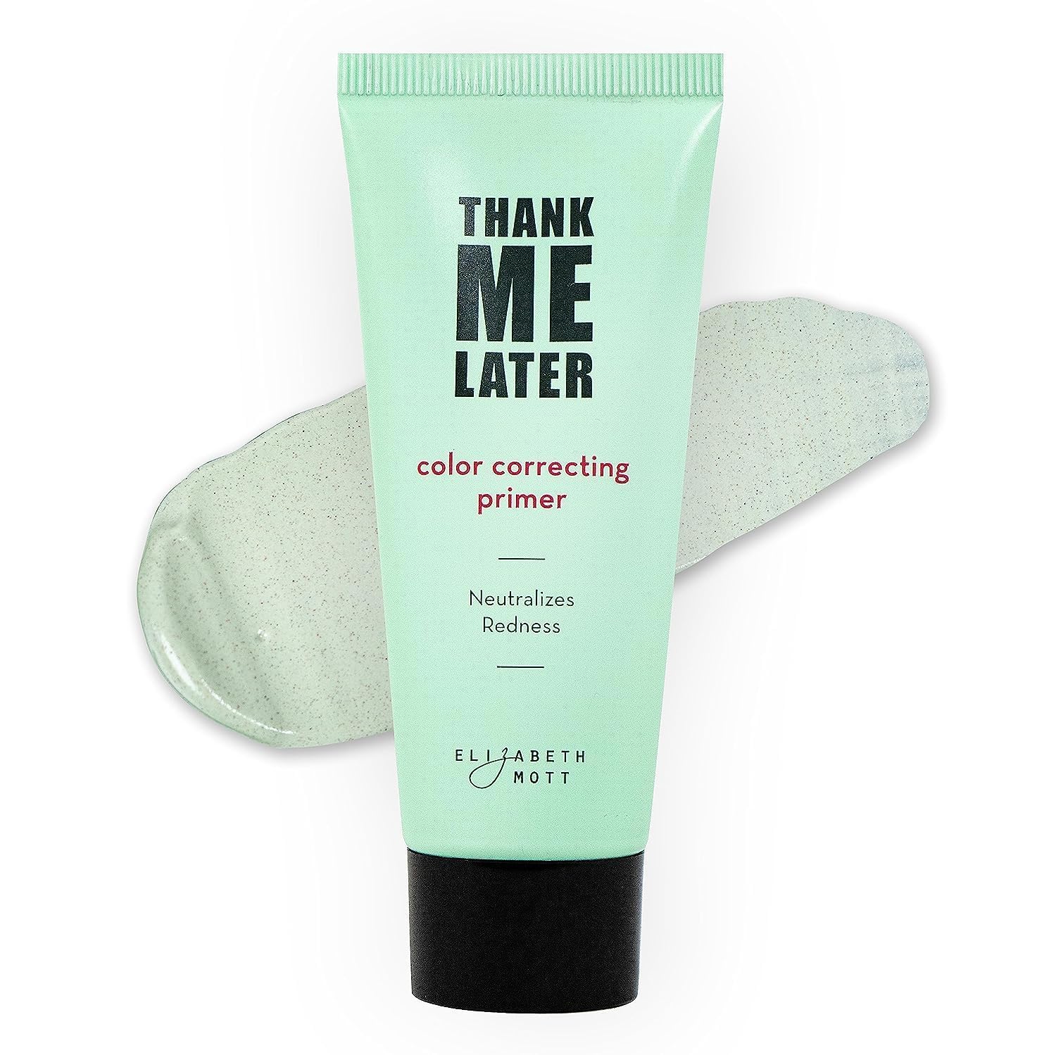 Elizabeth Mott green pigment encapsulation corrects redness while blending naturally