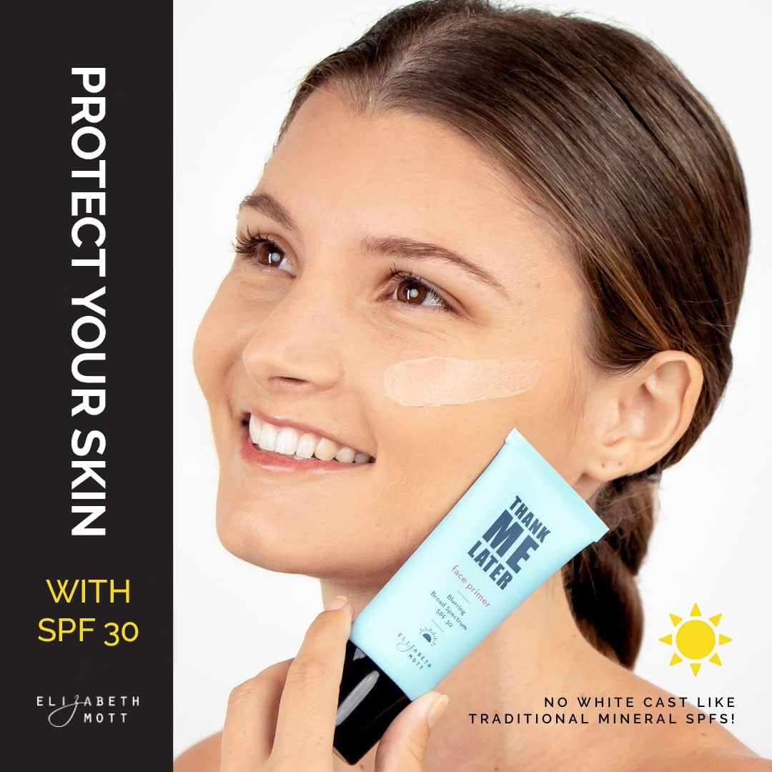 Elizabeth Mott Thank Me Later primer skin-tone friendly with no white cast