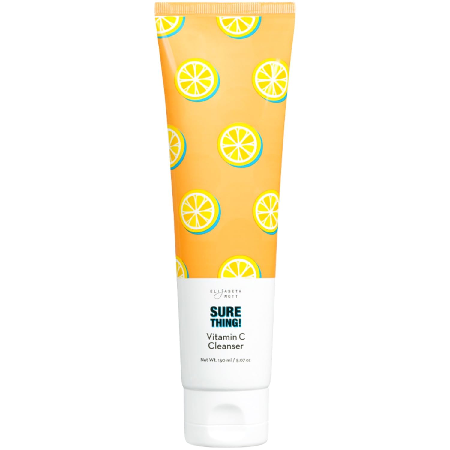 Elizabeth Mott Vitamin C Cleanser packaging shown, cruelty-free option for daily skincare.