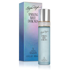 Elizabeth Taylor Sparkling White Diamonds bottle front view, ideal for romantic evenings.