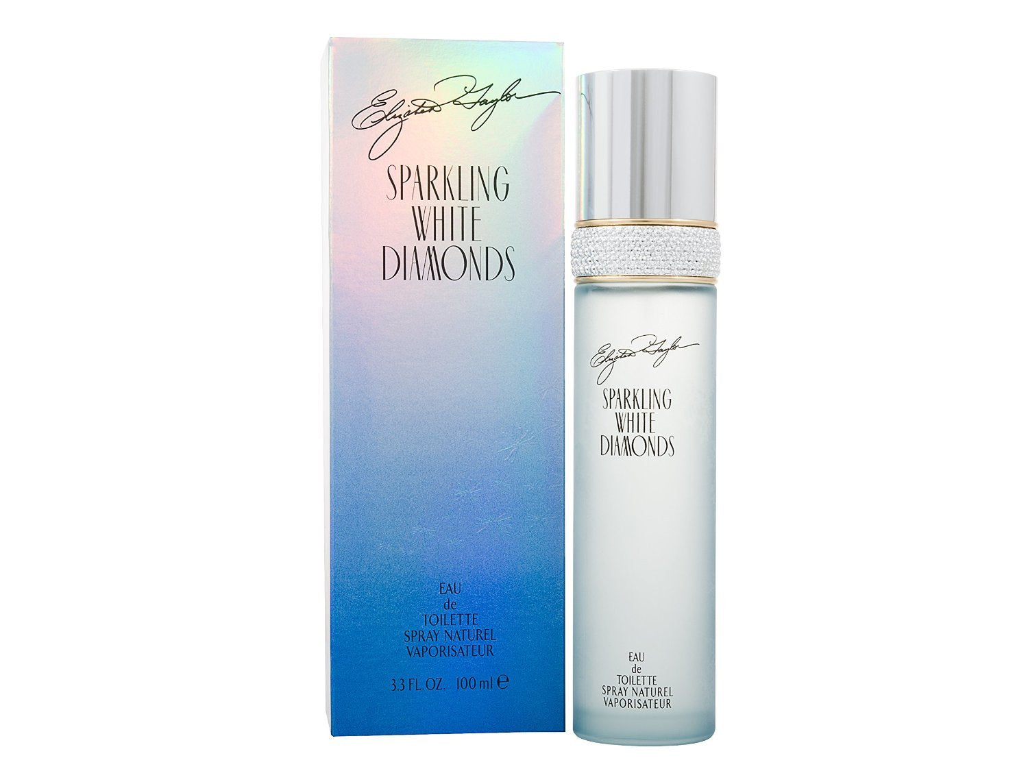 Elizabeth Taylor Sparkling White Diamonds packaging box suitable for gifting.
