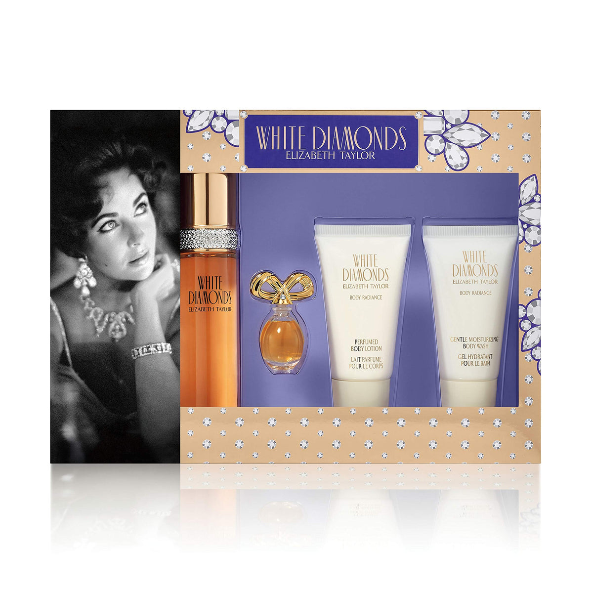 Elizabeth Taylor White Diamonds gift-set bottle for daytime wear and everyday elegance