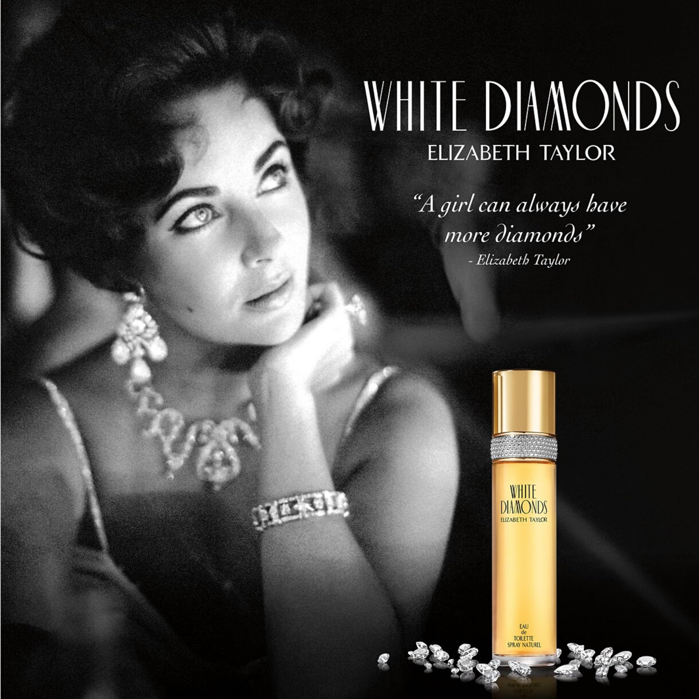 Elizabeth Taylor White Diamonds gift set box, an elegant gift