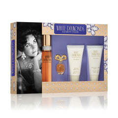 Elizabeth Taylor White Diamonds gift-set packaging ideal for travel and gifting
