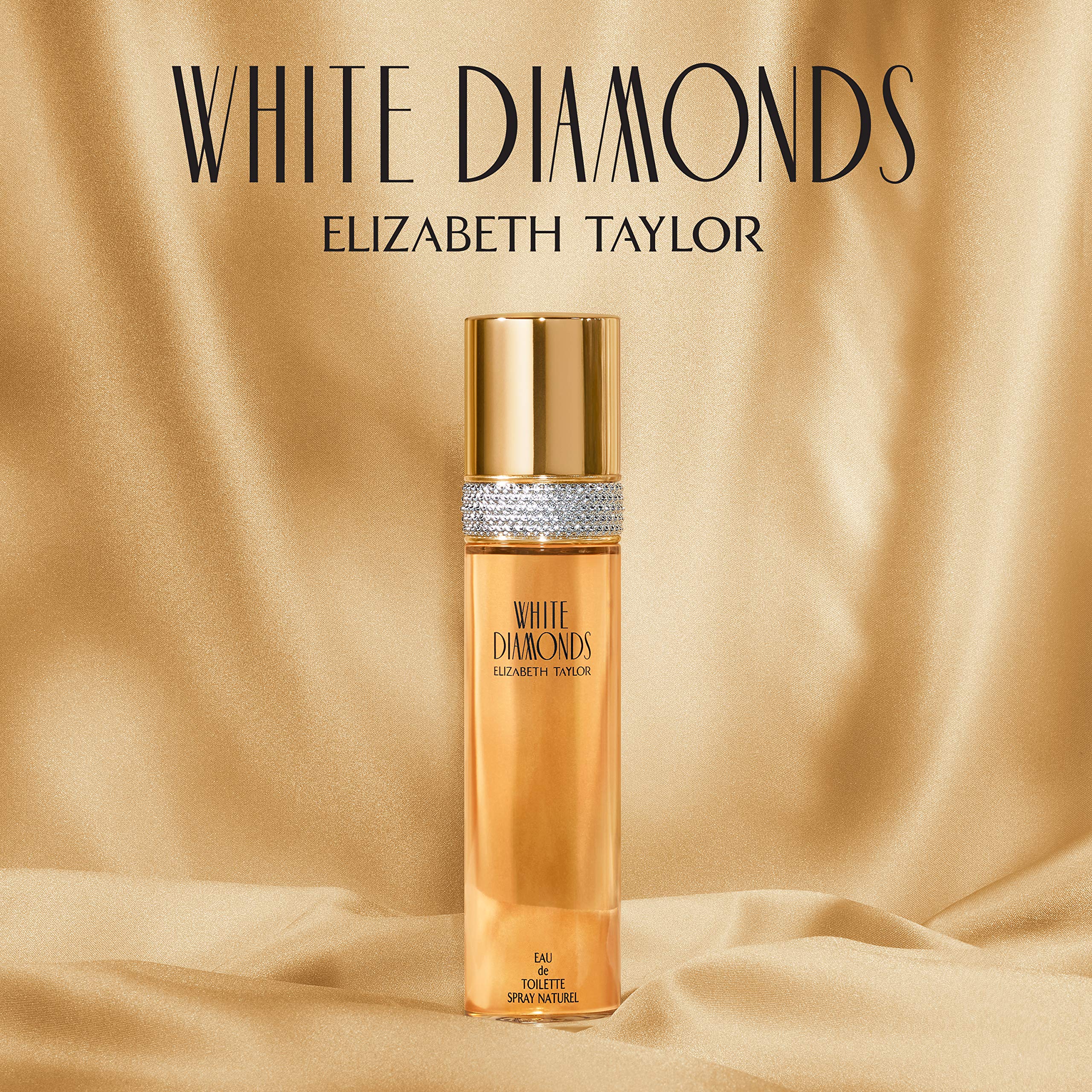 Close-up of White Diamonds packaging emphasizing luxury gifting