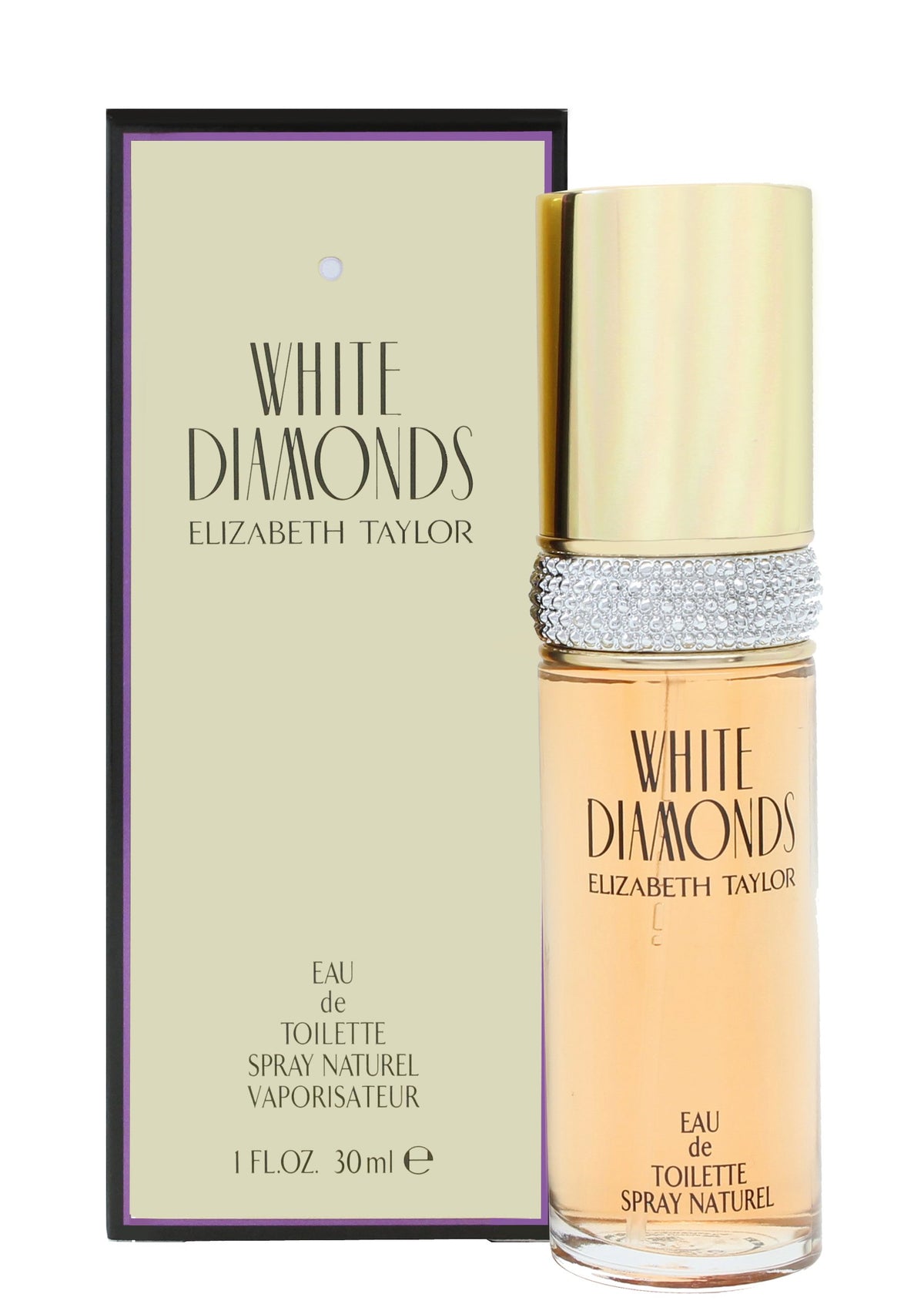 Elizabeth Taylor White Diamonds spray bottle, crisp notes, ideal for daily elegance
