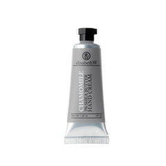 elizabeth W chamomile hand cream packaging displayed, ideal for gifting or travel