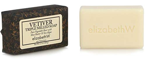 elizabeth W Vetiver Perfumed Triple Milled Soap showcases earthy vetiver for daily cleansing and aromatic freshness.