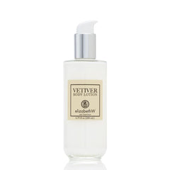 Elizabeth W Vetiver Body Lotion texture close-up highlighting vetiver warmth and citrus notes for daily use.