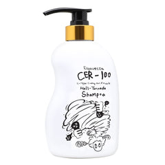 Elizavecca CER-100 shampoo bottle front view highlighting oil-control cleansing.