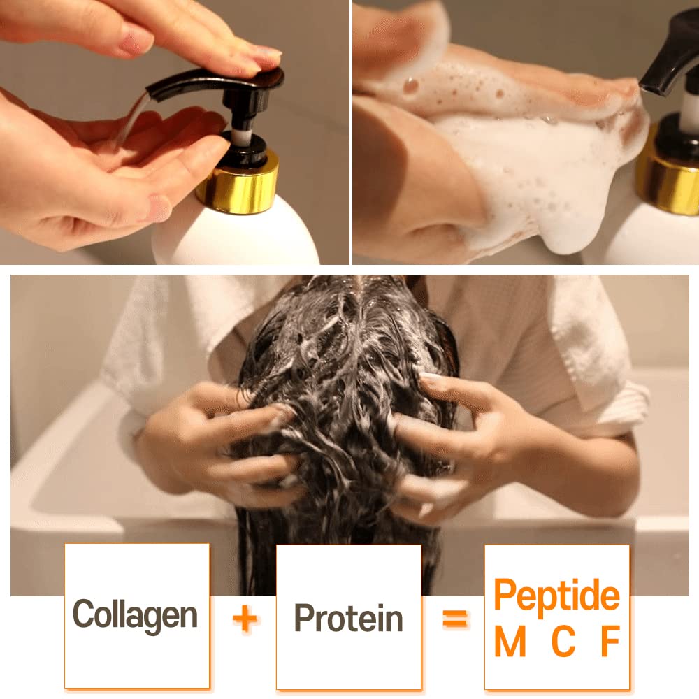 Elizavecca CER-100 shampoo product display highlights premium hair care