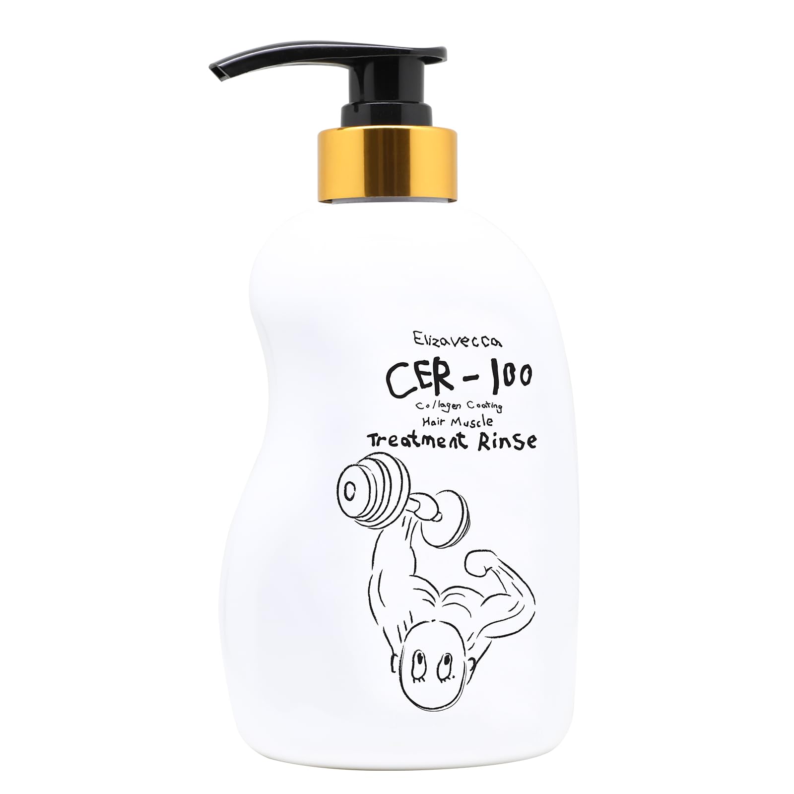 Elizavecca Collagen Coating Hair Treatment bottle pour for even hydration