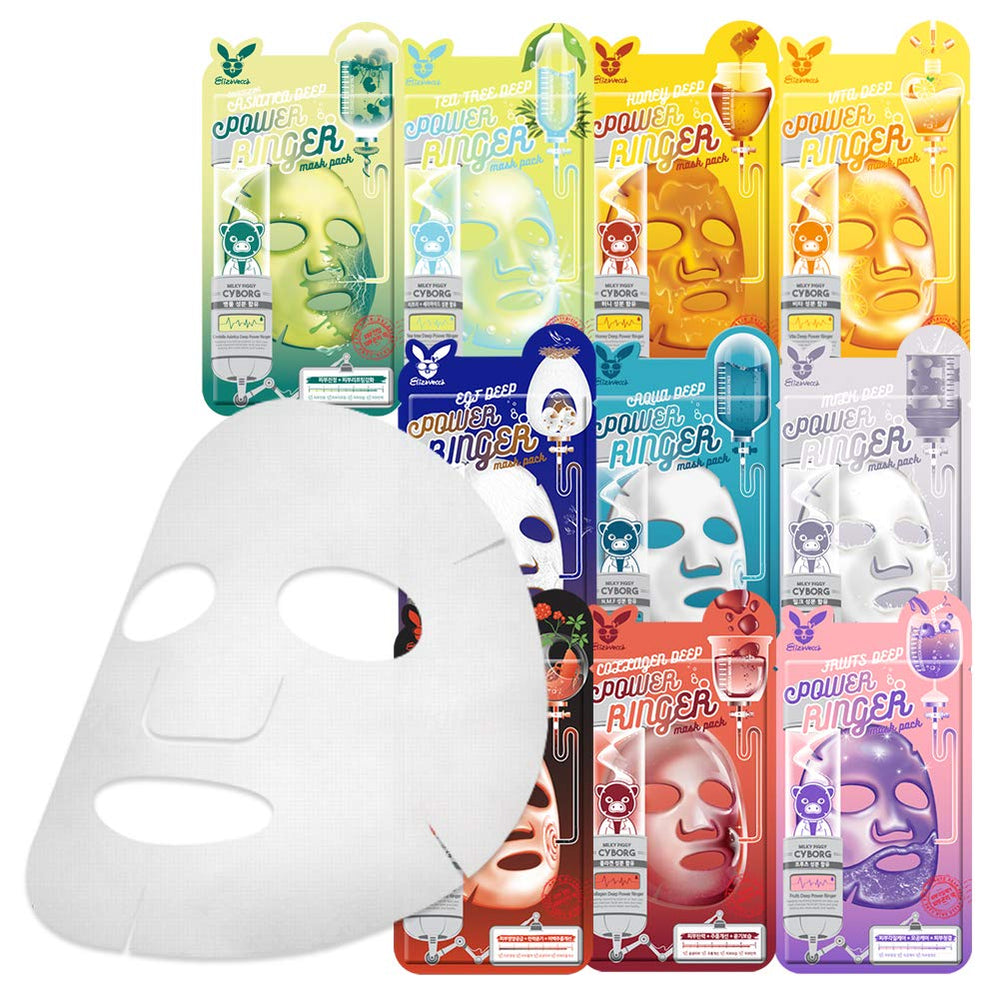 Elizavecca Deep Power Ringer – masks with EGF and milk for nourishing skin feel.