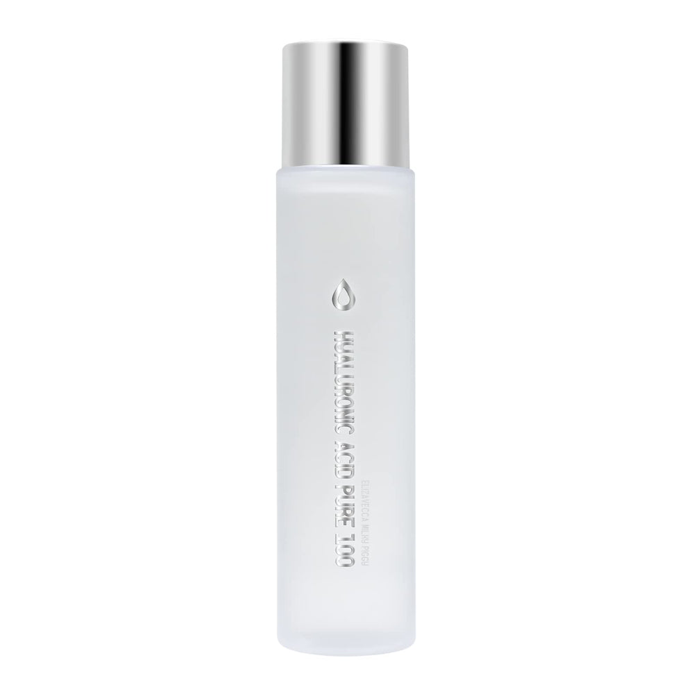 Elizavecca Hyaluronic Acid 100% Serum bottle for deep hydration and silky skin.