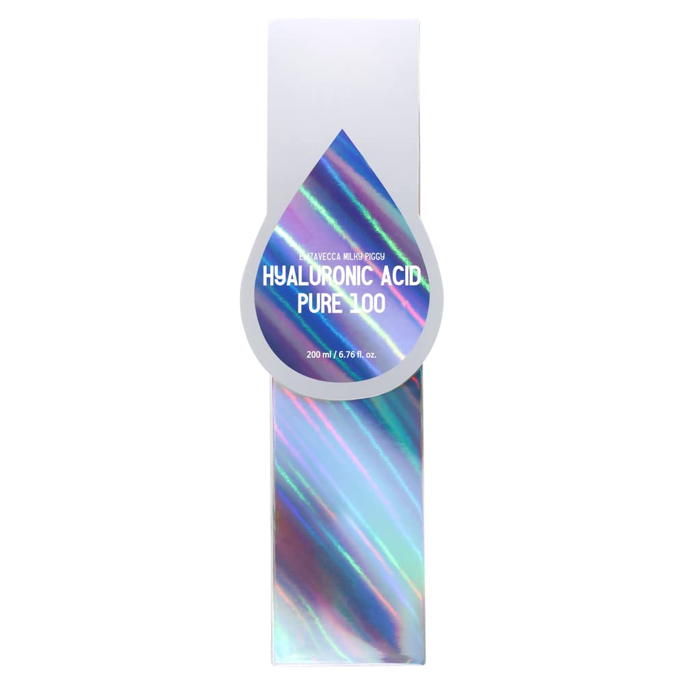 Elizavecca Hyaluronic Acid 100% Serum texture, a transparent soft serum for breathable moisture.