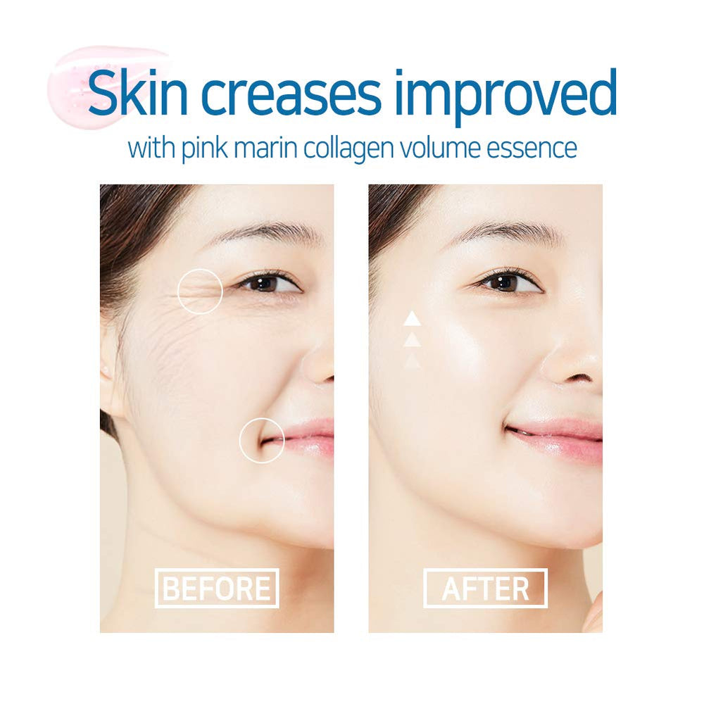 Elizavecca Marine Collagen Ample 50ml jar on countertop for daily use.