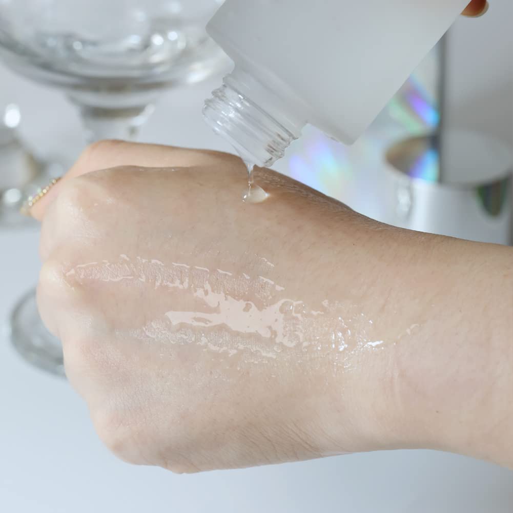 Elizavecca Hyaluronic Serum pump in a modern bathroom.