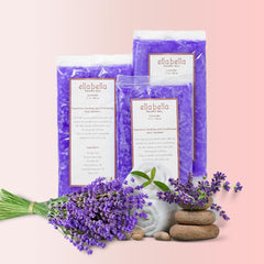 ELLA BELLA lavender paraffin wax used on hands and feet for deep hydration