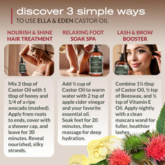 Ella & Eden Castor Oil facial care for nourished, glowing skin
