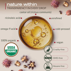 Ella & Eden Castor Oil pump for precise, mess-free daily use