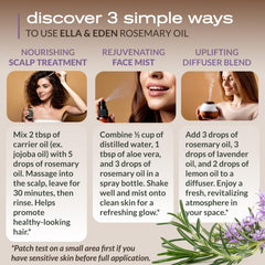 Diffuser setup with Ella & Eden rosemary oil releasing herbal aroma.