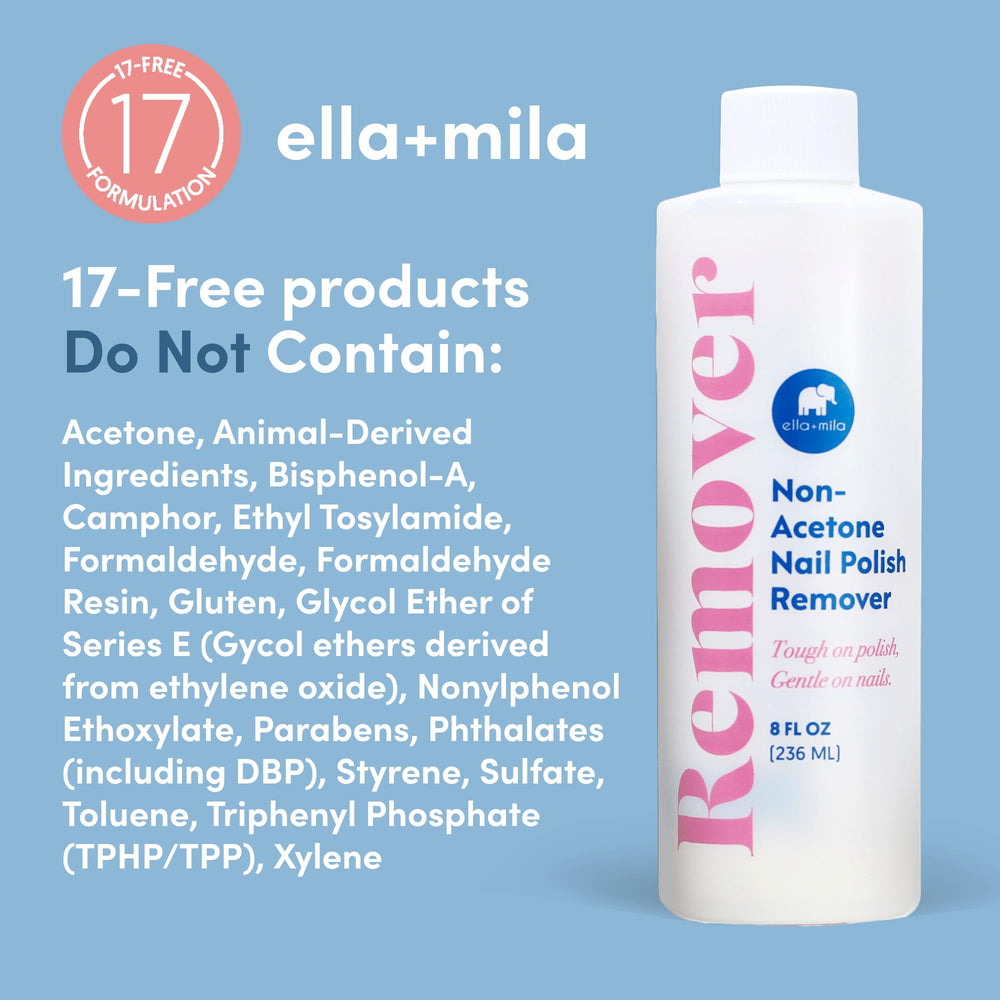 ella-mila simple home manicure using non-acetone remover for gentle polish removal