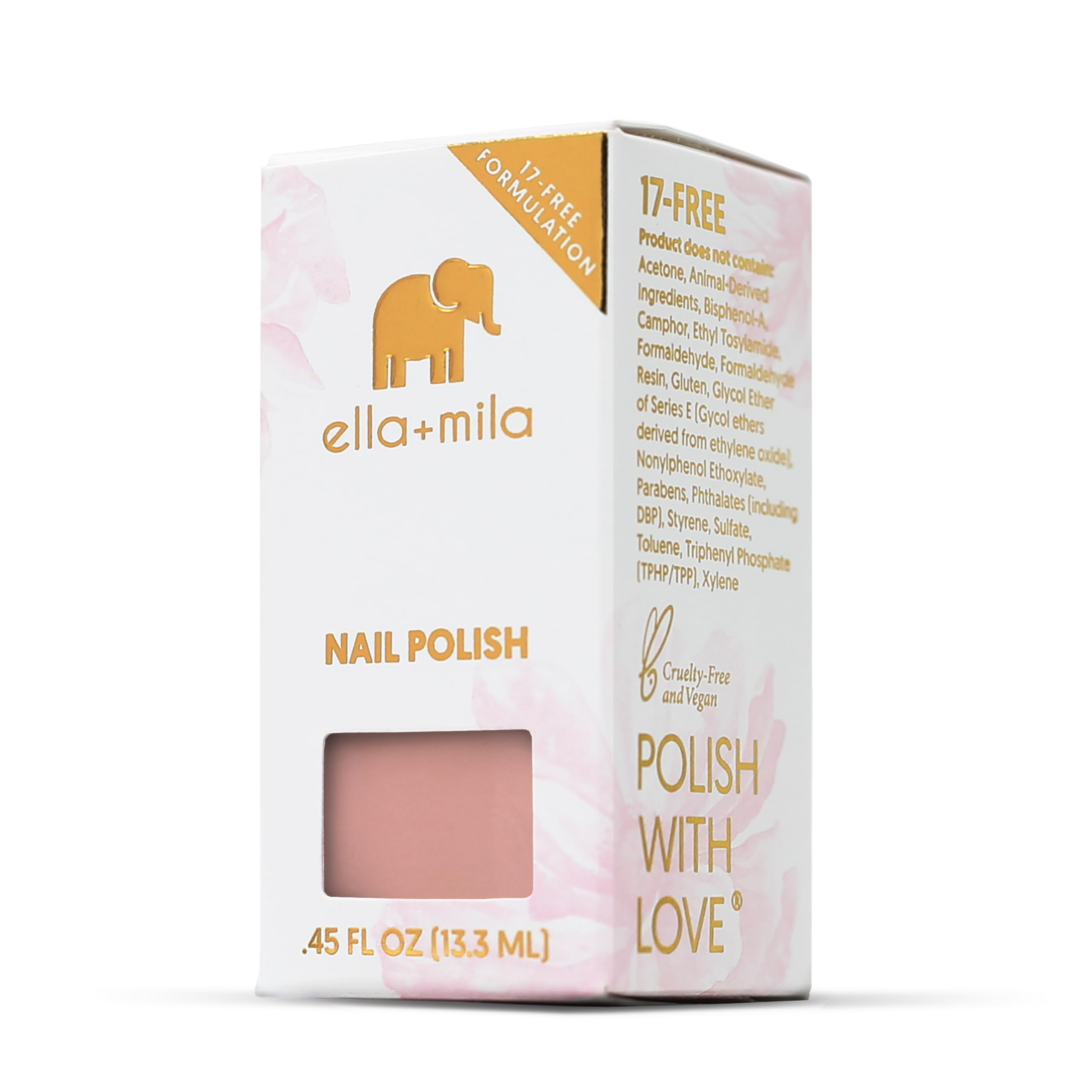 ella+mila Desert Suede packaging and label detail