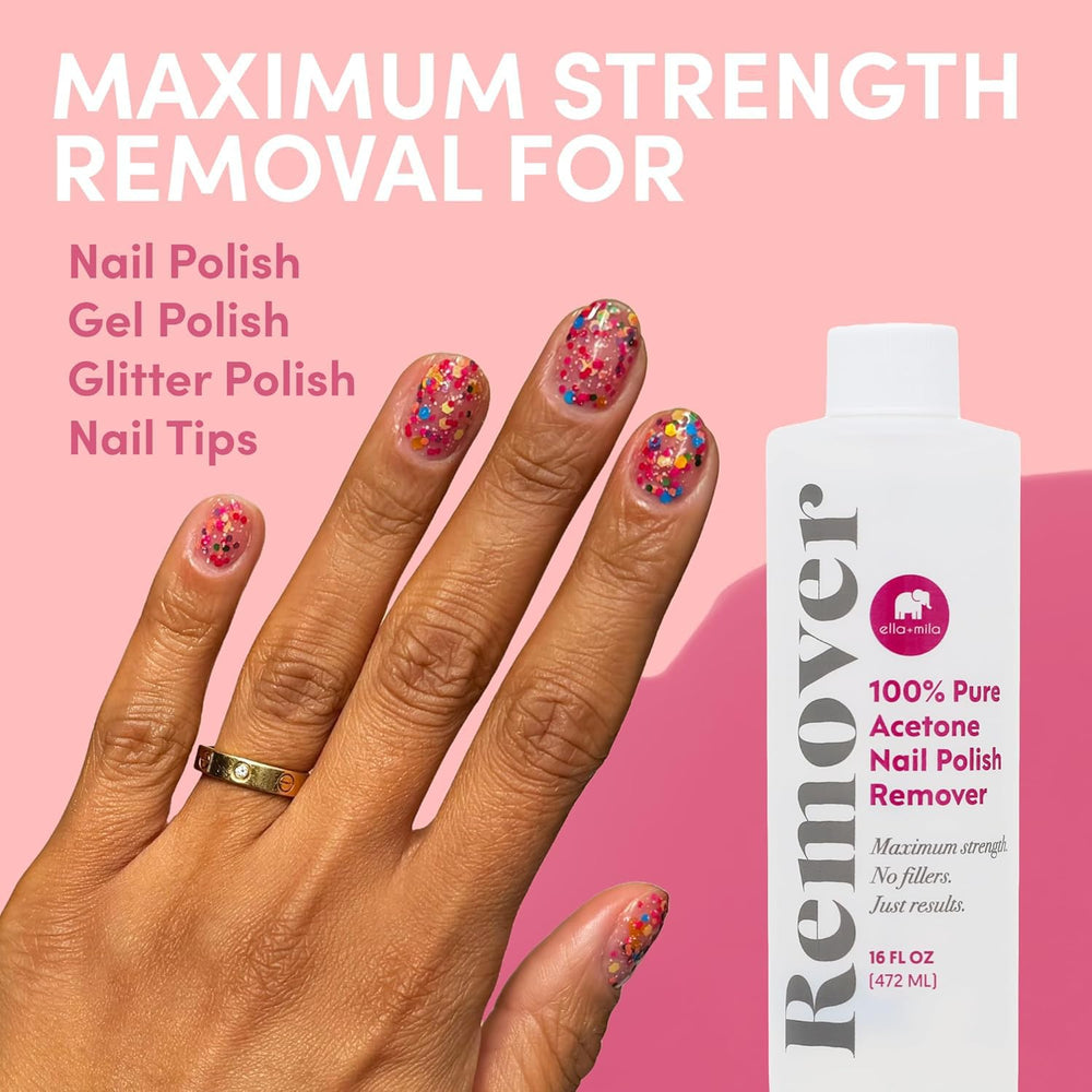 Ella+Mila dip-powder-removal showing multi-use acetone for powder and acrylic.