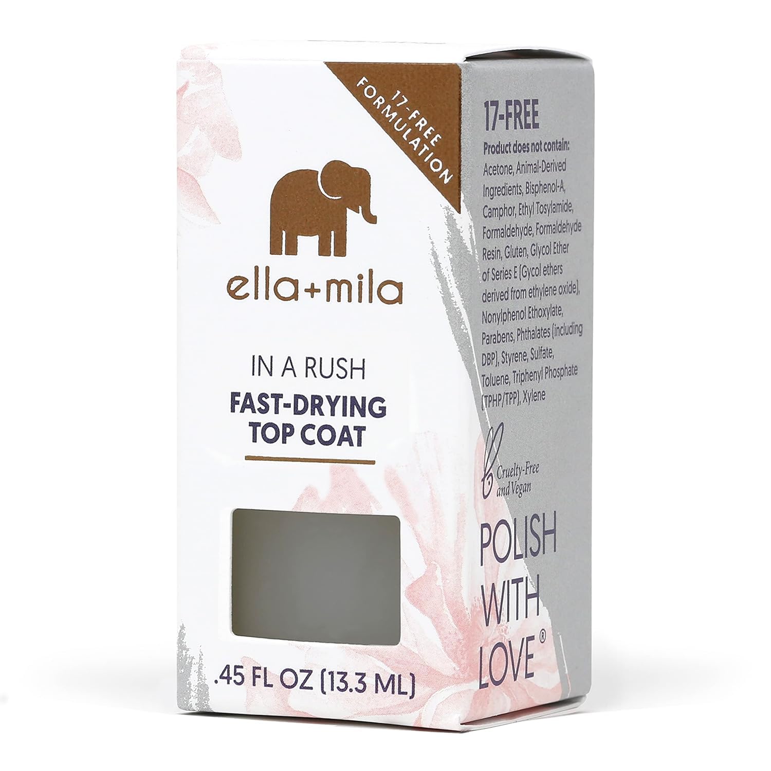 ella+mila In a Rush long-wear polish resists chipping and yellowing.