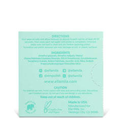 ella-mila non-acetone remover wipes safely remove traditional polish without drying nails