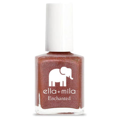 ella+mila Oasis red nail polish bottle shows quick-dry, long-lasting color.