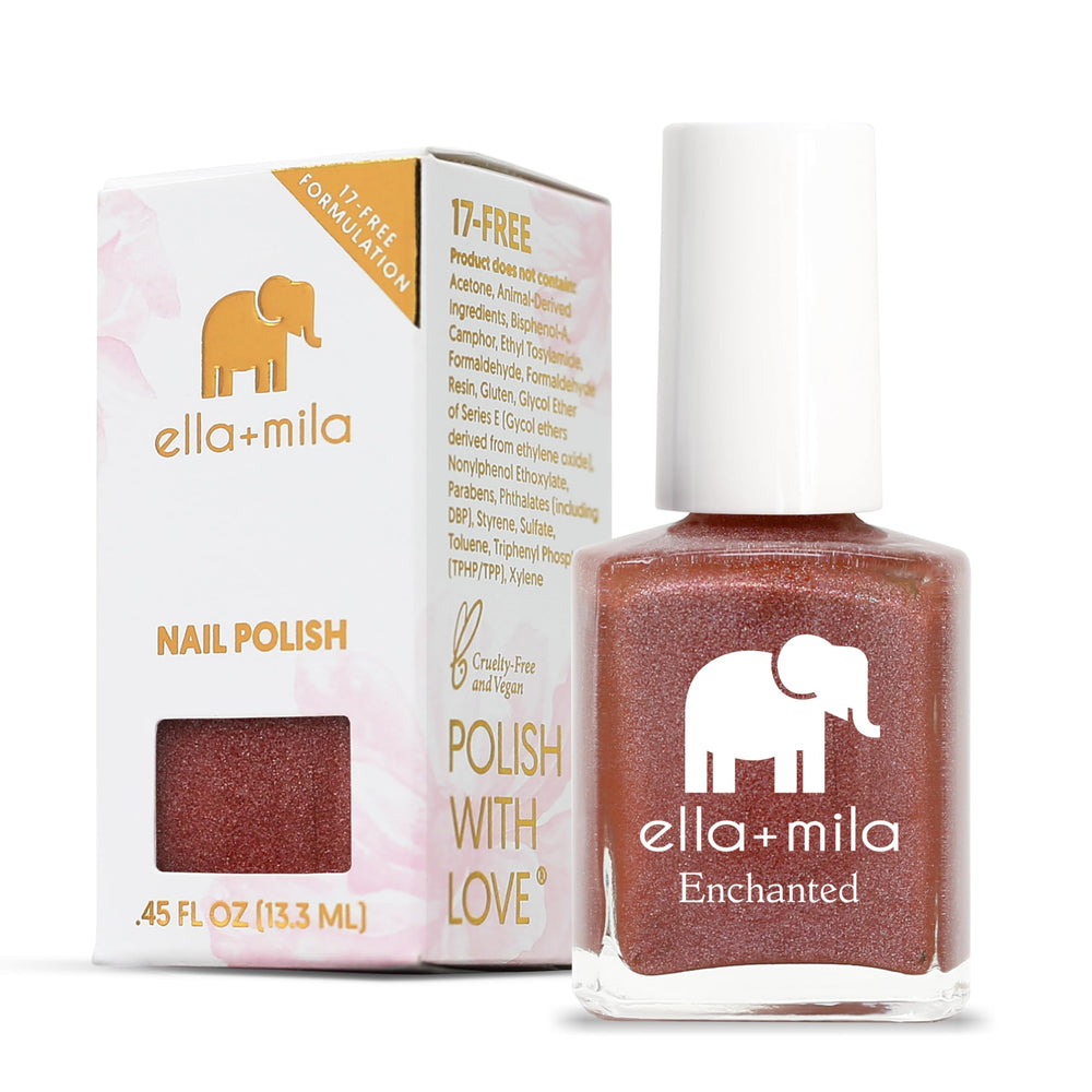 Swatch on nail displays rich red shade with fast-dry finish.