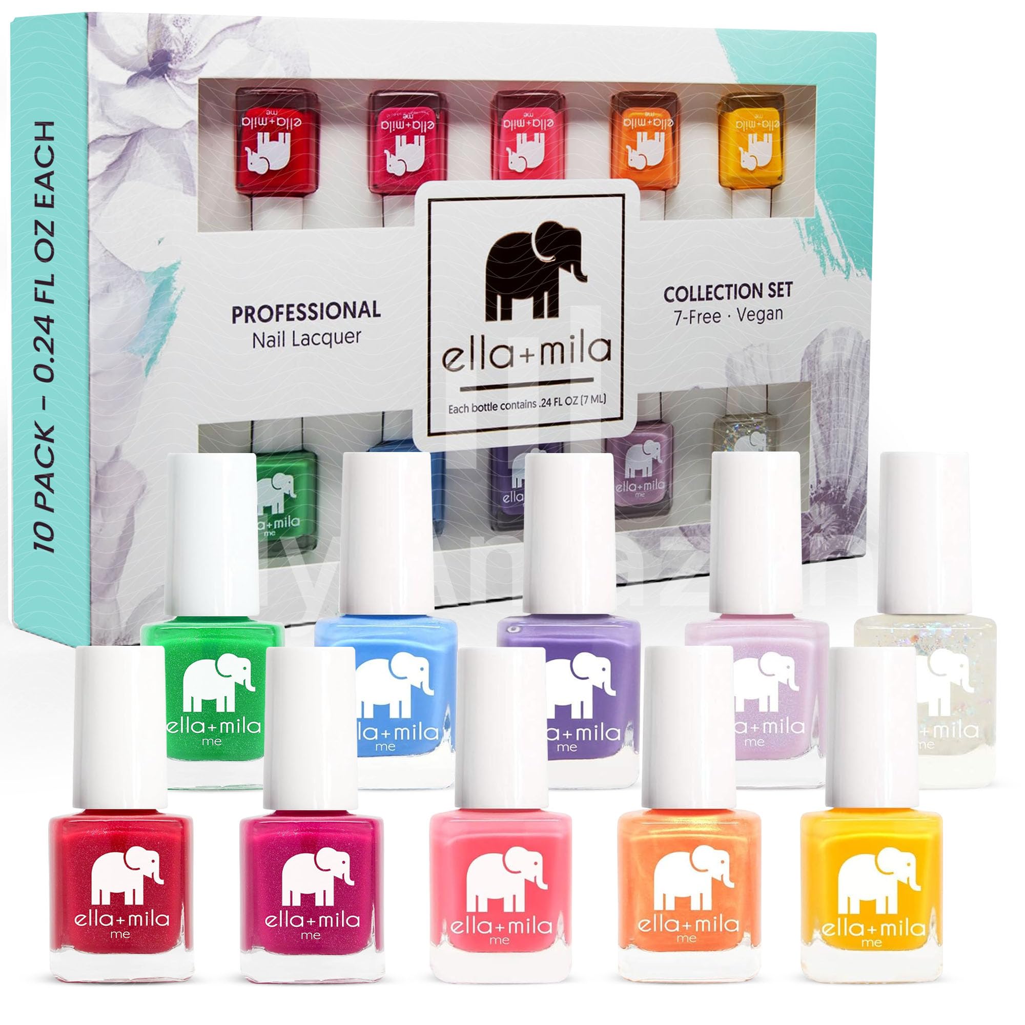 ella+mila professional nail polish set in quick-dry colors for flawless at-home manicures.