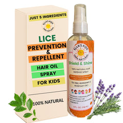 Ella’s Kids Shield and Shine bottle for tangle-free, manageable hair.