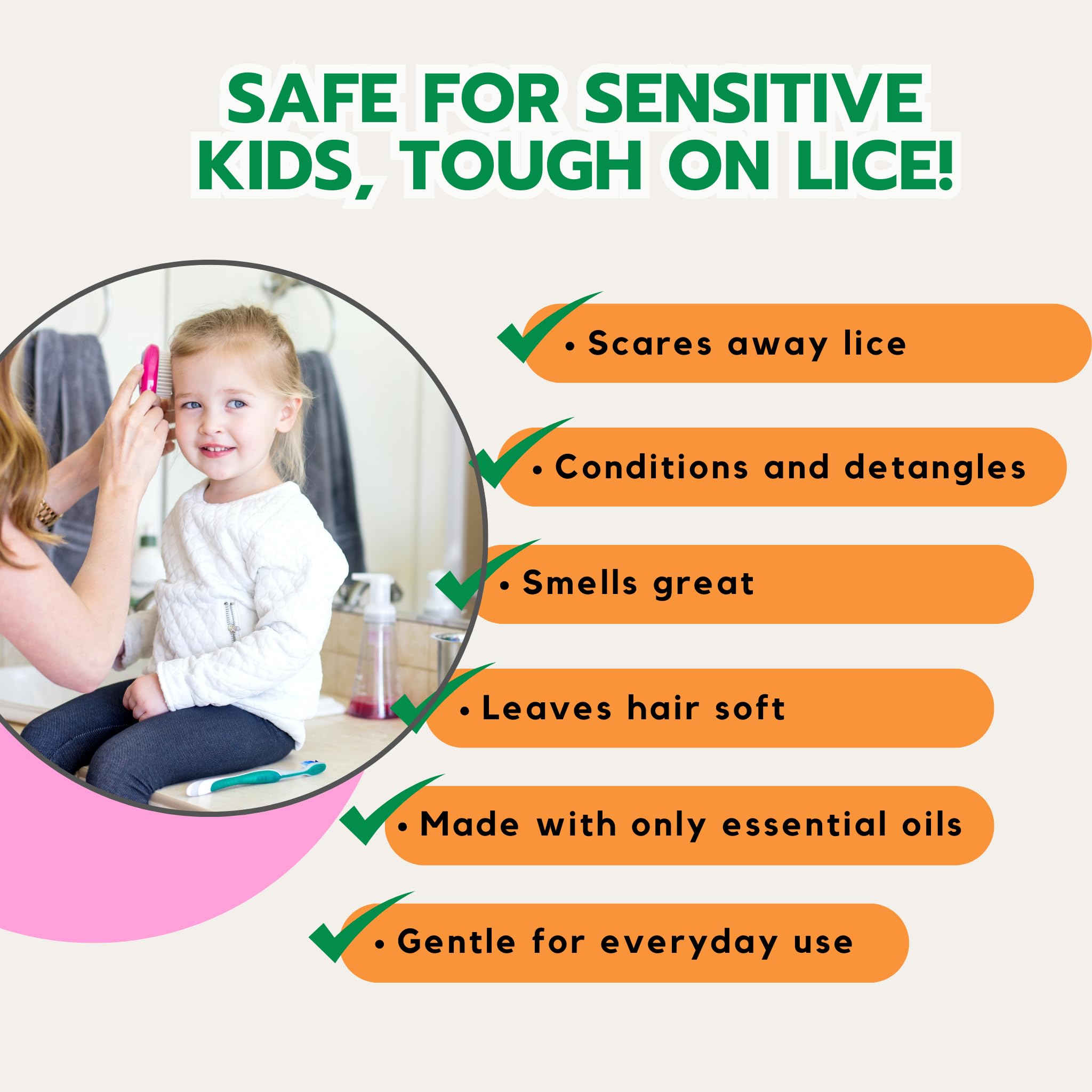Ella’s Kids Shield and Shine ingredients highlight tea tree and lavender for gentle scalp care.