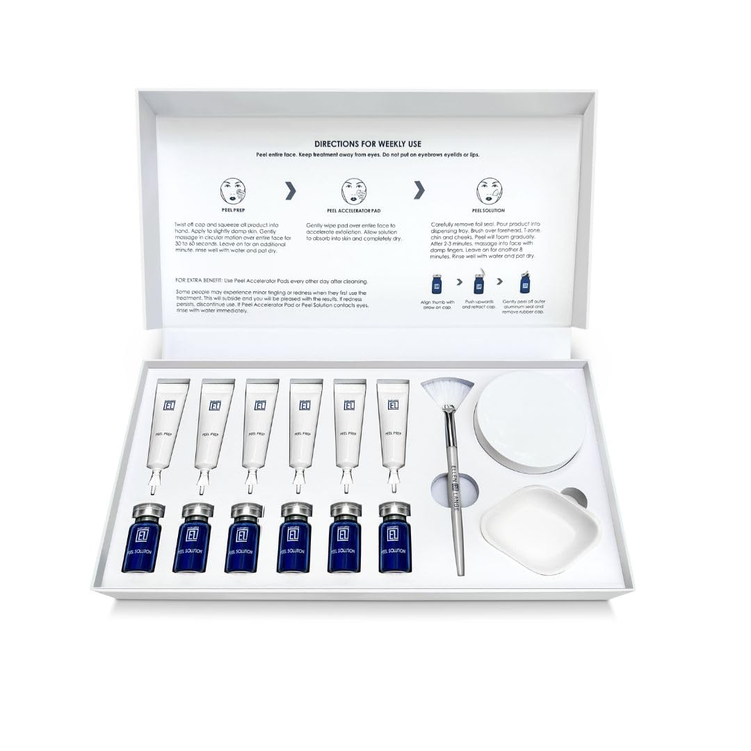 Ellen Lange Retexturizing Peel bottle close-up for at-home smoother skin