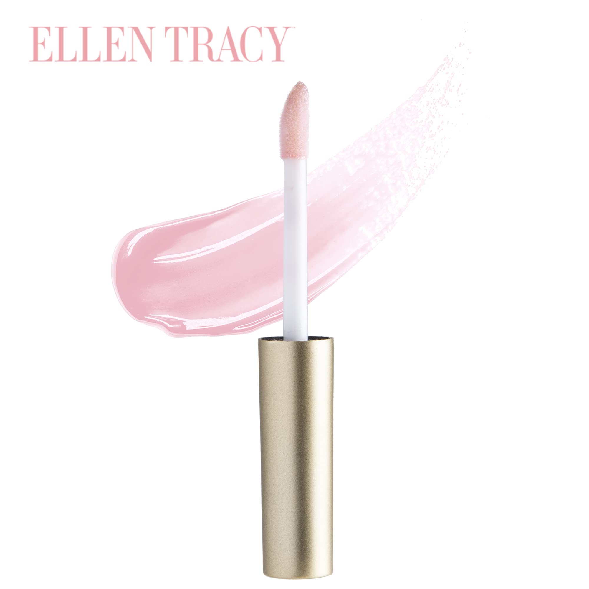 ELLEN TRACY Gold Edition lip gloss variety swatches show bold to neutral shades.