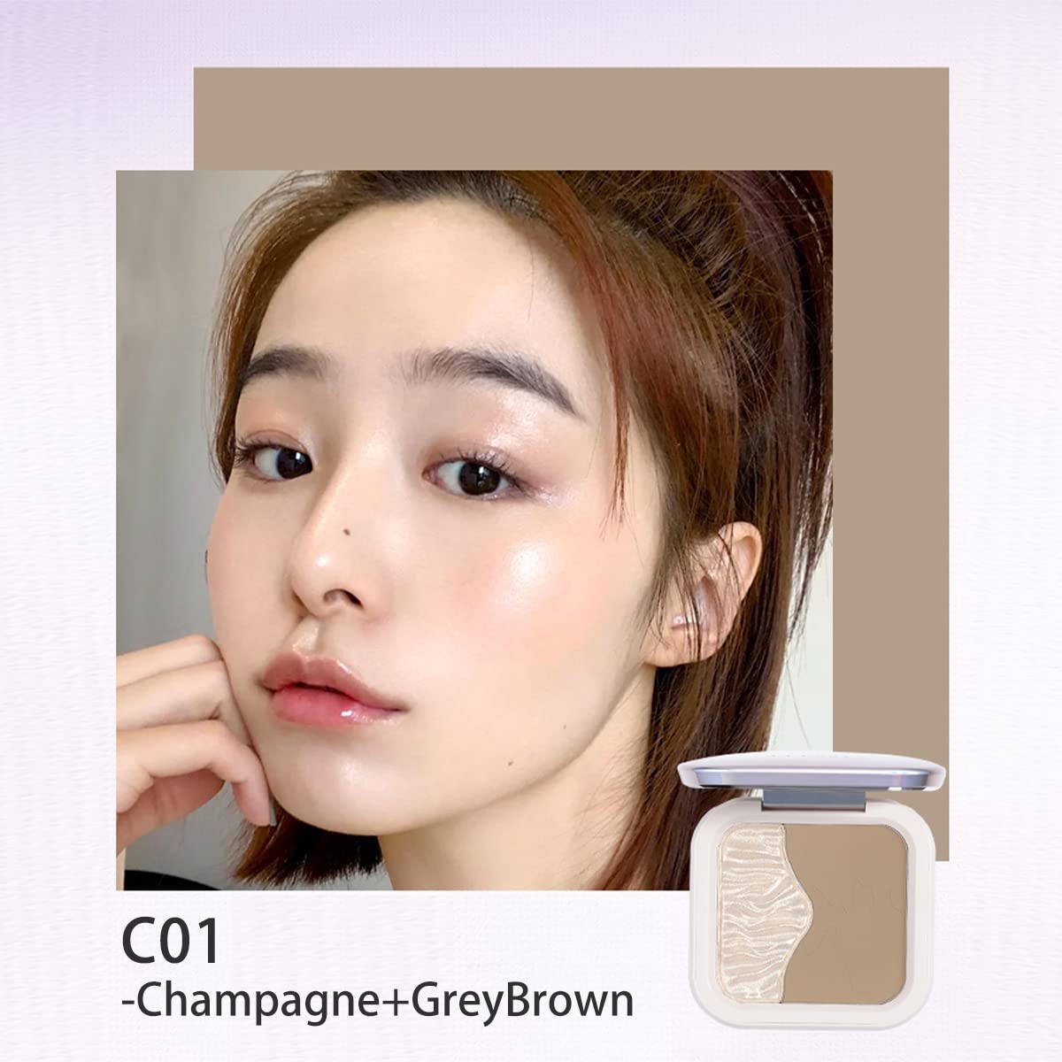 ELLESY highlighter palette brush included for effortless blending