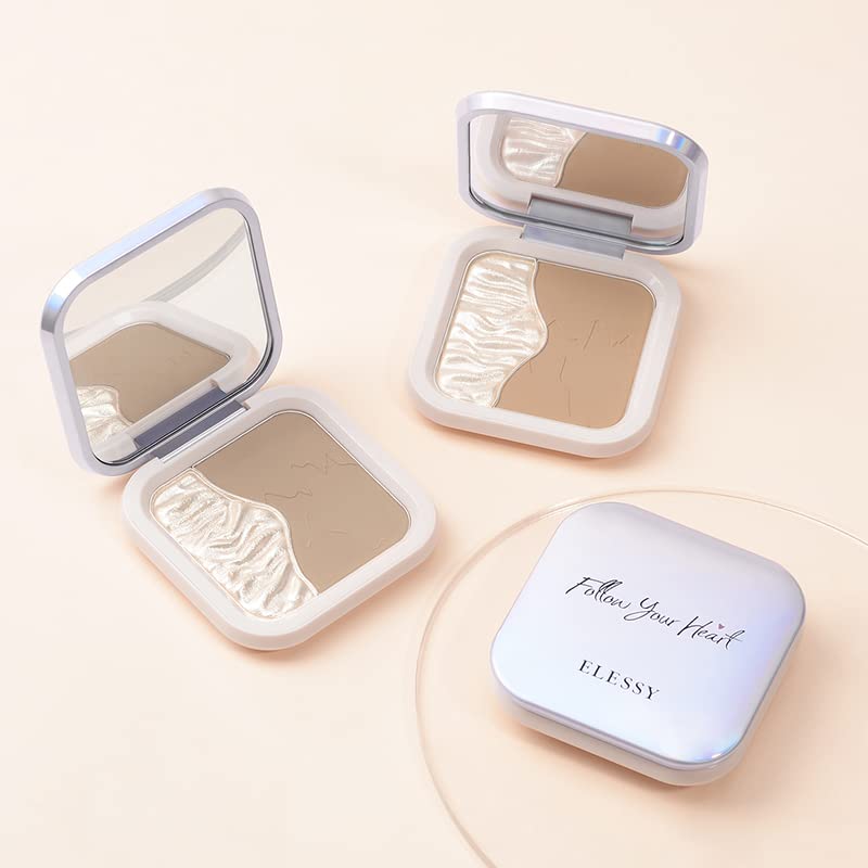 ELLESY highlighter palette mirror inside for precise, on-the-go application