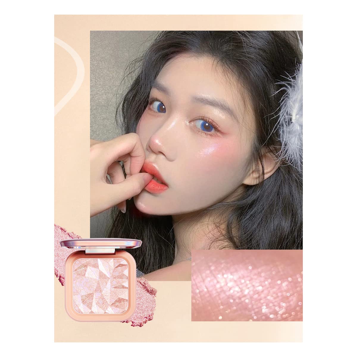 ELLESY Rainbow Glow collarbone application creates a subtle body glow