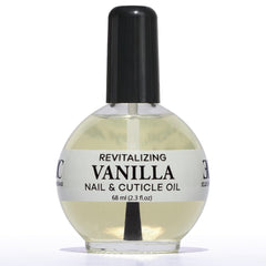 Ellie Chase bottle with vanilla oil front showing a lightweight cuticle care oil