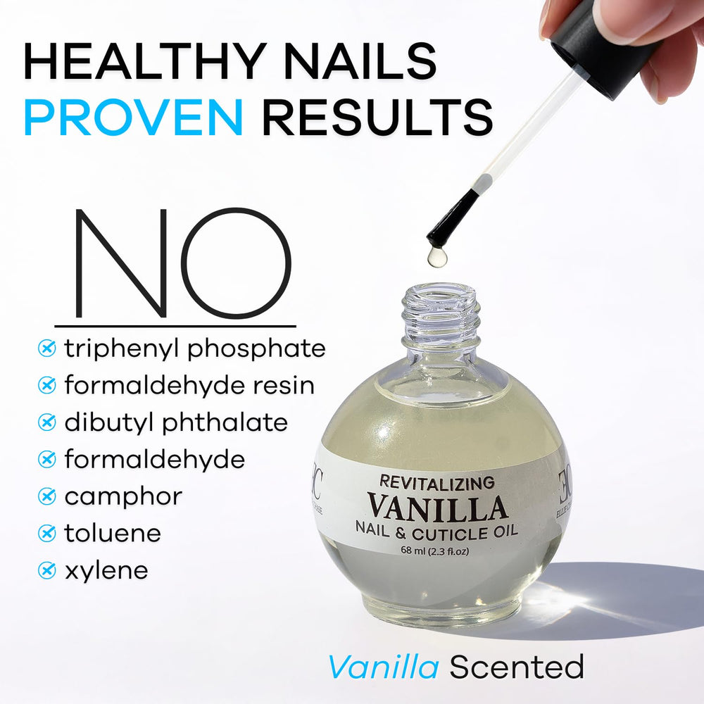 Oil on hand demonstrating quick absorption and daily hydration from Ellie Chase