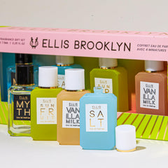 Ellis Brooklyn Chapters Vanilla Milk bottle—creamy, cozy evening scent.