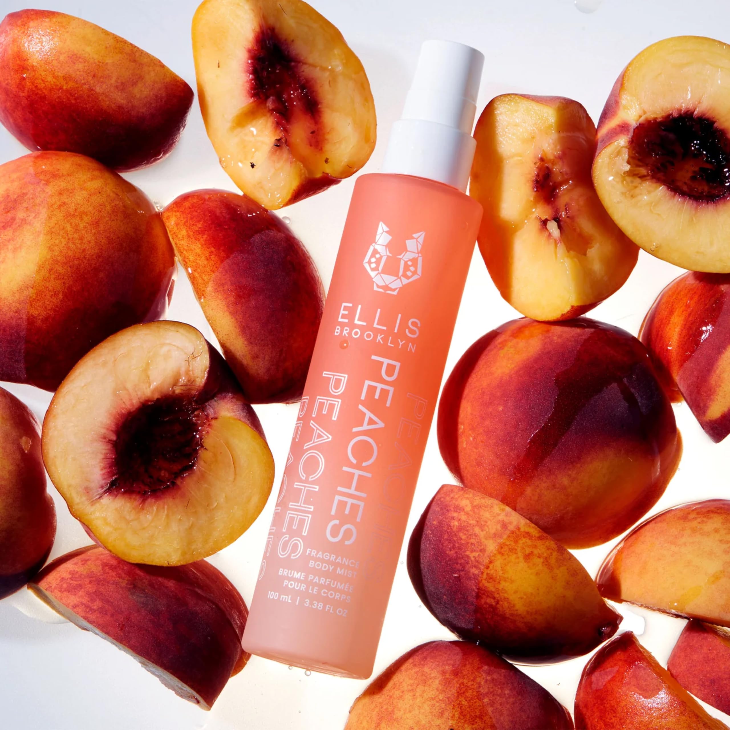 Sandalwood base note detail in Ellis Brooklyn PEACHES fragrance.
