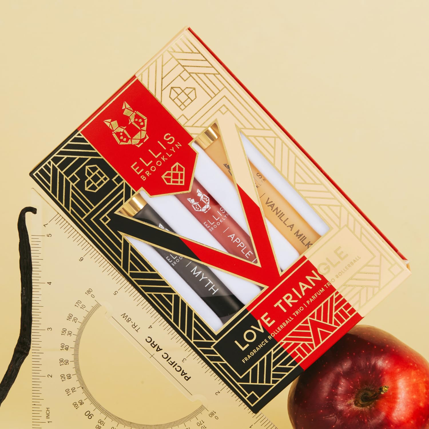 Ellis Brooklyn travel-size rollerball trio ideal for on-the-go fragrance touch-ups