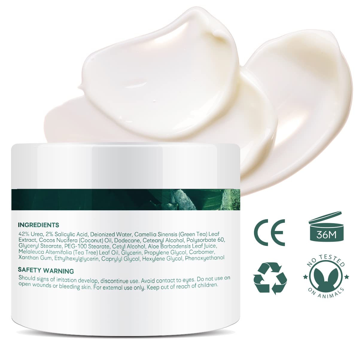 Ellocy Urea 40% foot cream on bathroom shelf for daily care