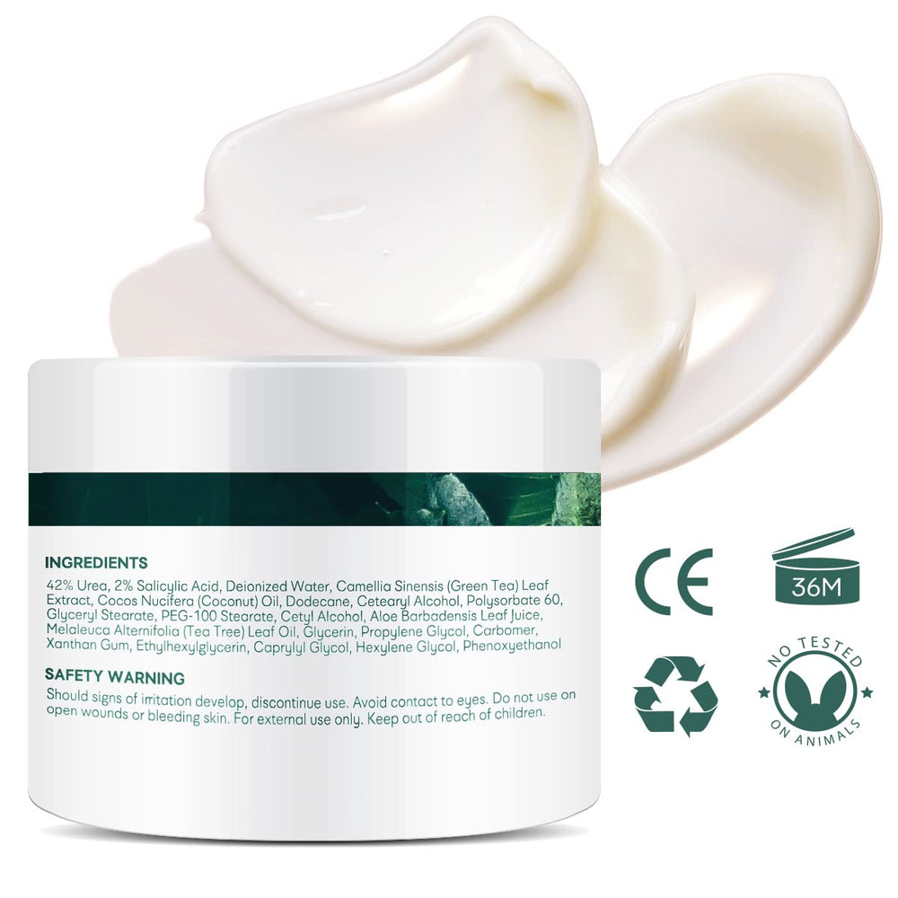 Ellocy Urea 40% foot cream on bathroom shelf for daily care